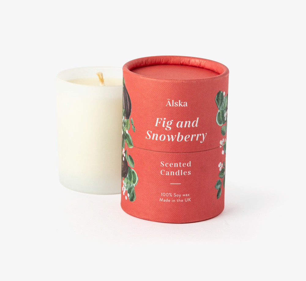 Fig & Snowberry Soy Wax Candle by ÄlskaCorporate Gifts| Bookblock Fig & Snowberry Soy Wax Candle by ÄlskaCorporate Gifts| Bookblock