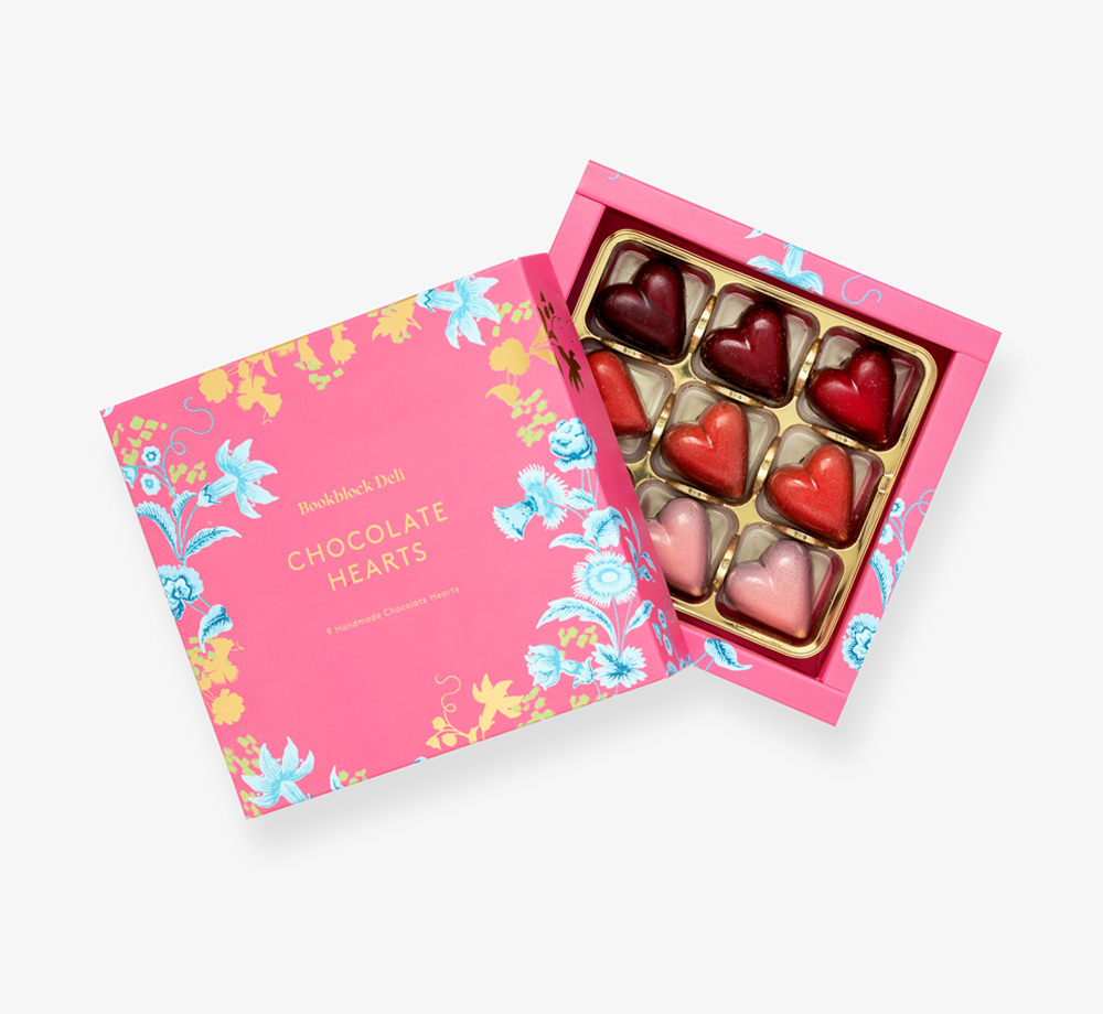 Handmade Chocolate Hearts by Bookblock DeliCorporate Gifts| Bookblock