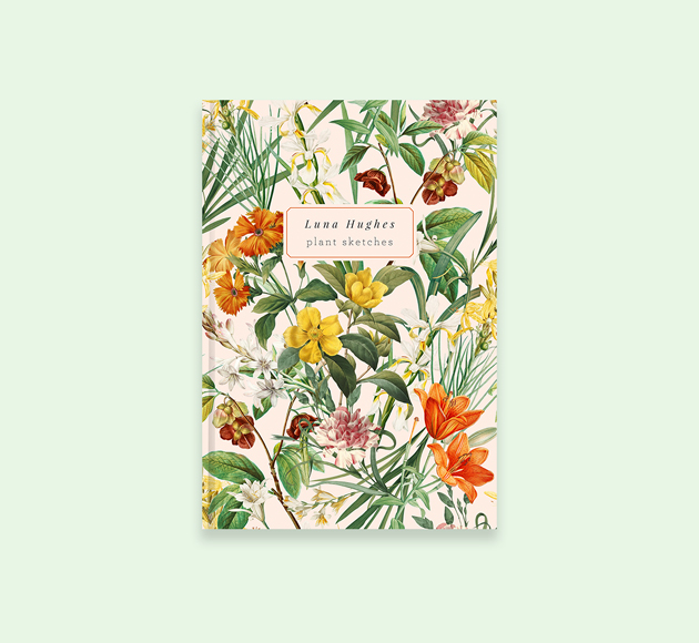 Floral cover Notebook by Bookblock