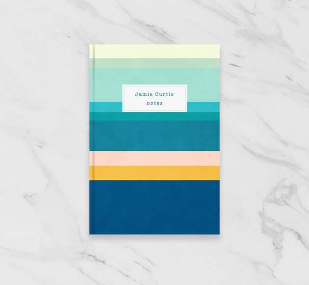 Minimalist Lines cover Personalised Notebook by Bookblock