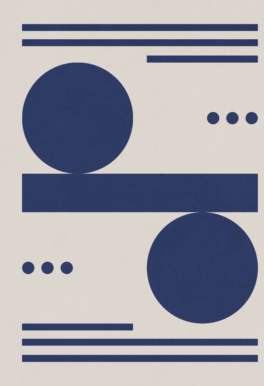 Bauhaus Shapes Blue
