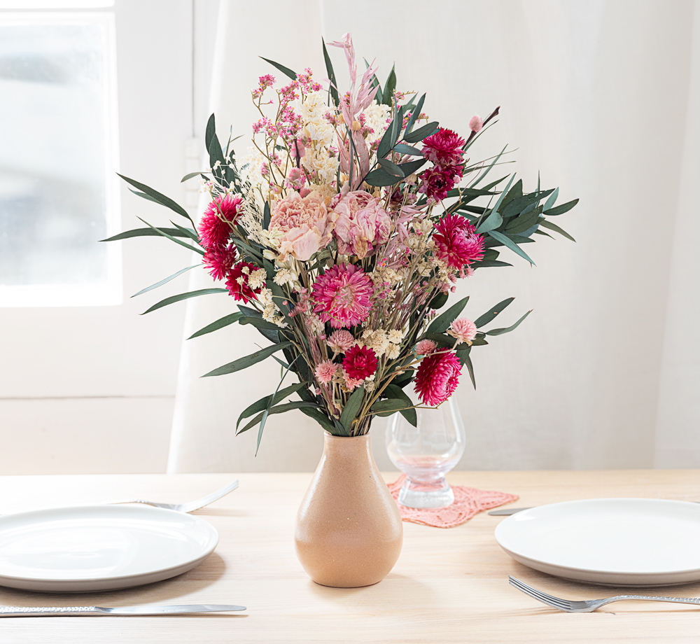 Pink Dahlia Large Dried Bouquet by Bookblock FloristsCorporate Gifts| Bookblock
