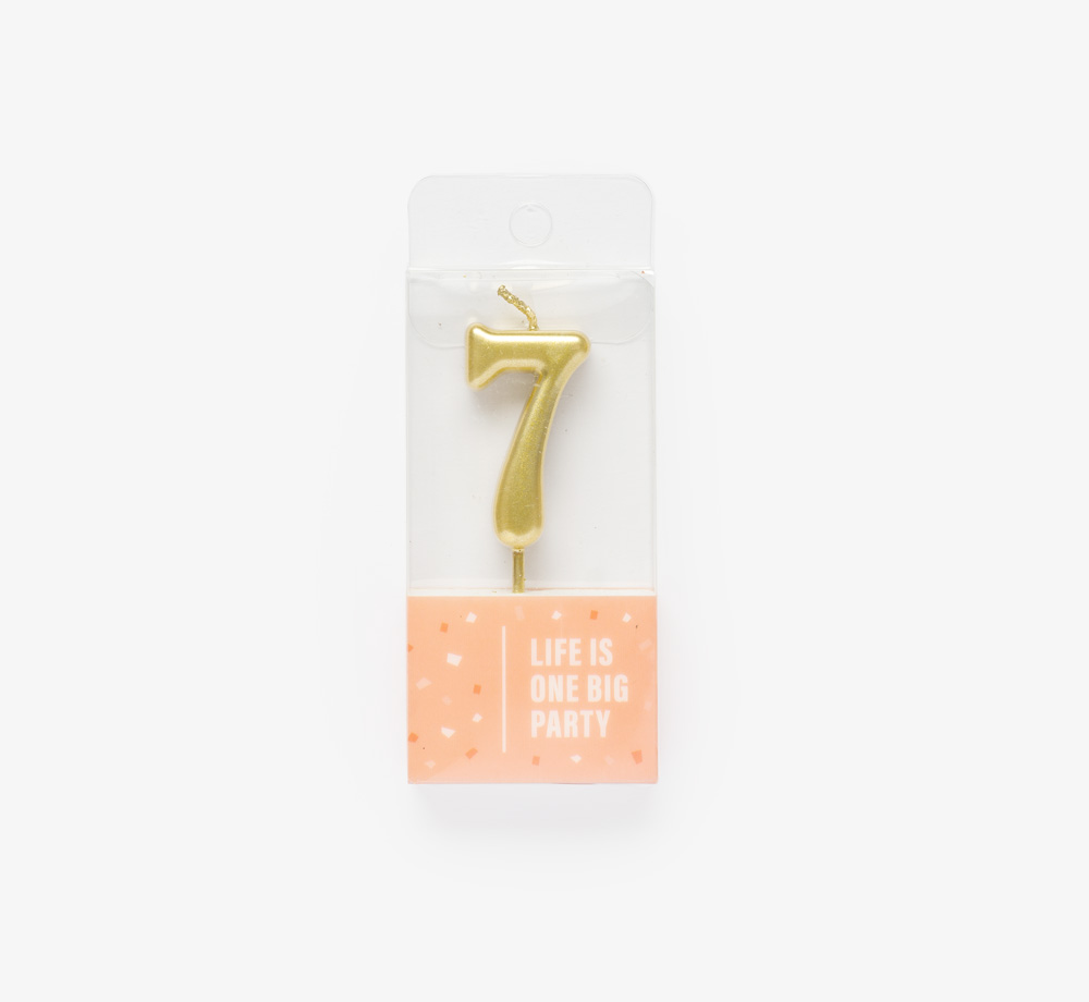 Gold Candle ‘7’ by Life Is One Big PartyLifestyle & Games| Bookblock