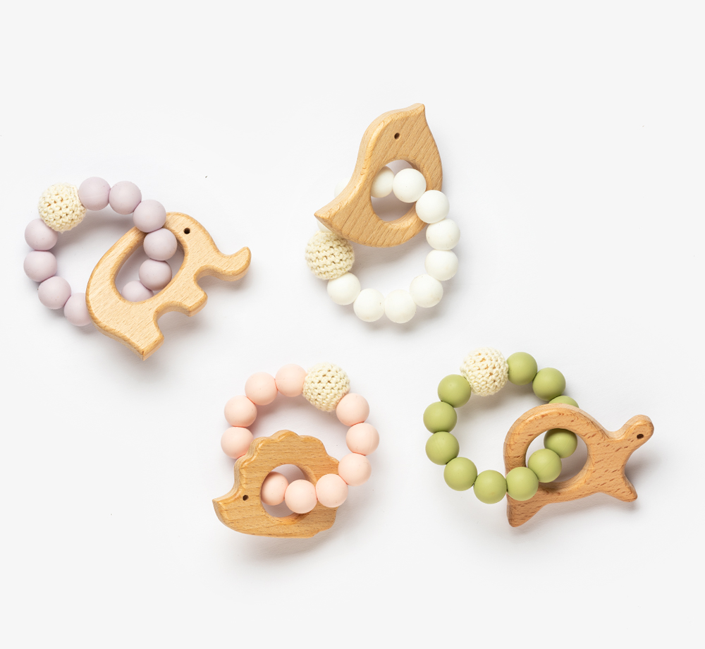 Wooden Animal Teething Ring by BookblockCorporate Gifts| Bookblock