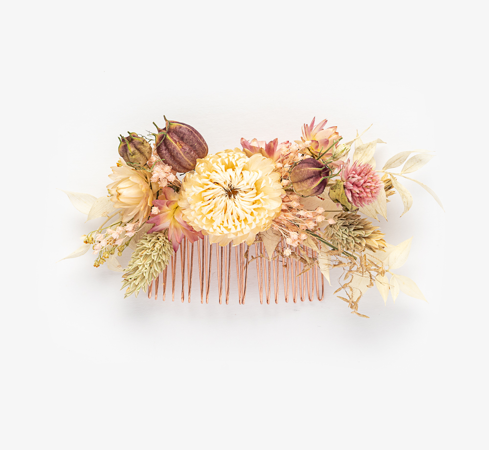 ‘Helen’ Hair Comb by Bookblock FloristsWedding Flowers| Bookblock