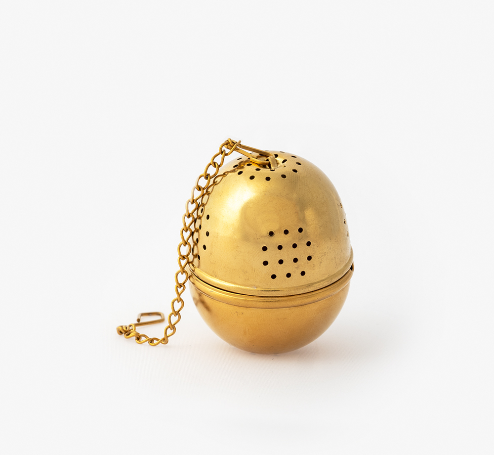 Gold Tea Infuser Ball by BookblockCorporate Gifts| Bookblock