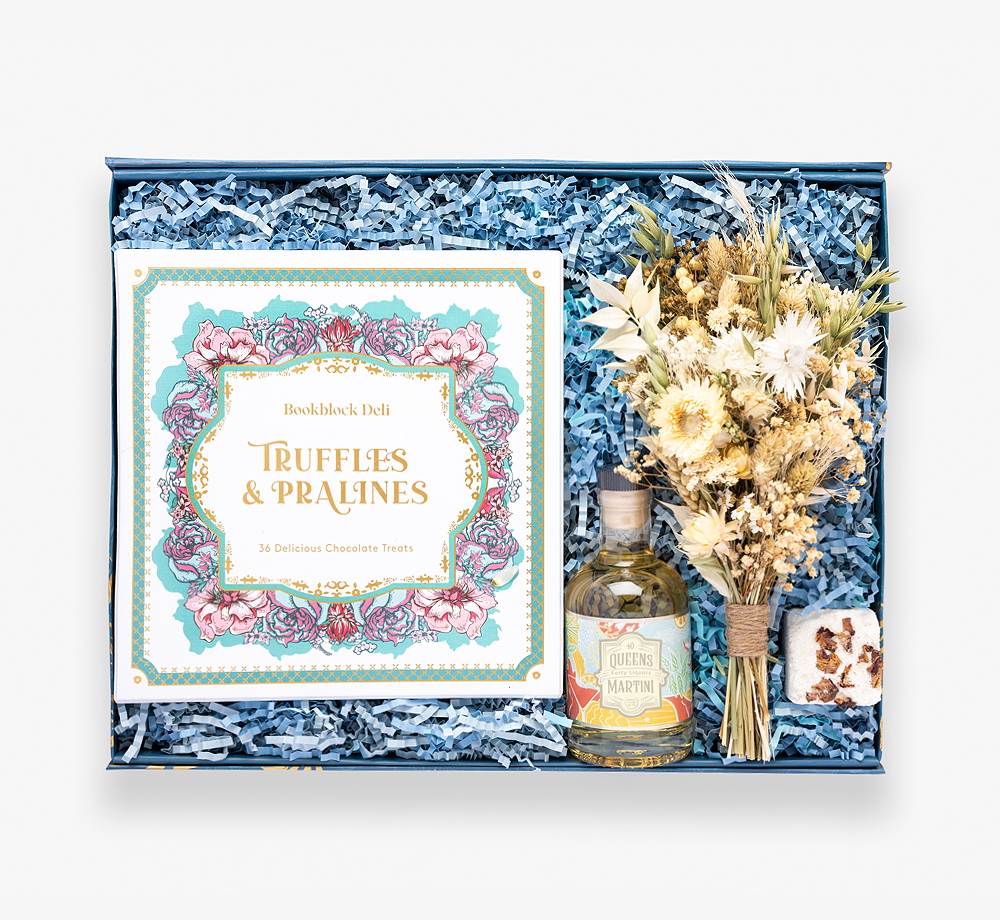 Large Truffles & Bouquet Gift Box by BookblockGift Box| Bookblock