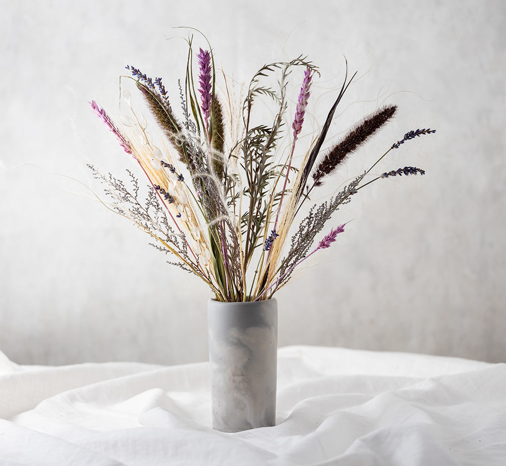 Mauve Dried Flower Stem Box by Bookblock FloristsCorporate Gifts| Bookblock