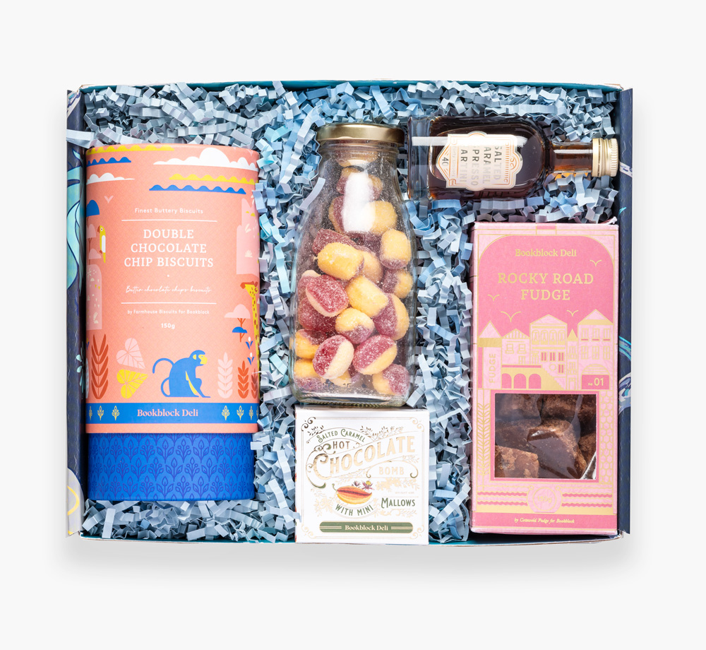 Blue Velvet Chocolate Gift Box by BookblockGift Box| Bookblock