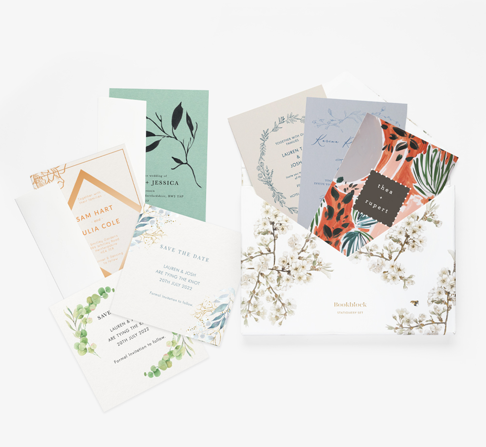 Wedding Stationery Sample Pack by BookblockGift| Bookblock