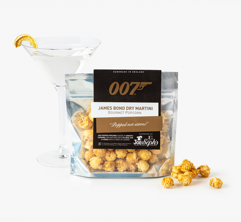 James Bond Dry Martini Popcorn 32g by Joe & Seph'sCorporate Gifts| Bookblock
