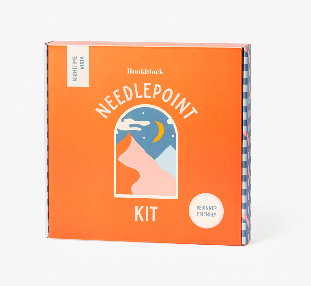 Night Time Vista Needlepoint Kit by BookblockGift Box| Bookblock