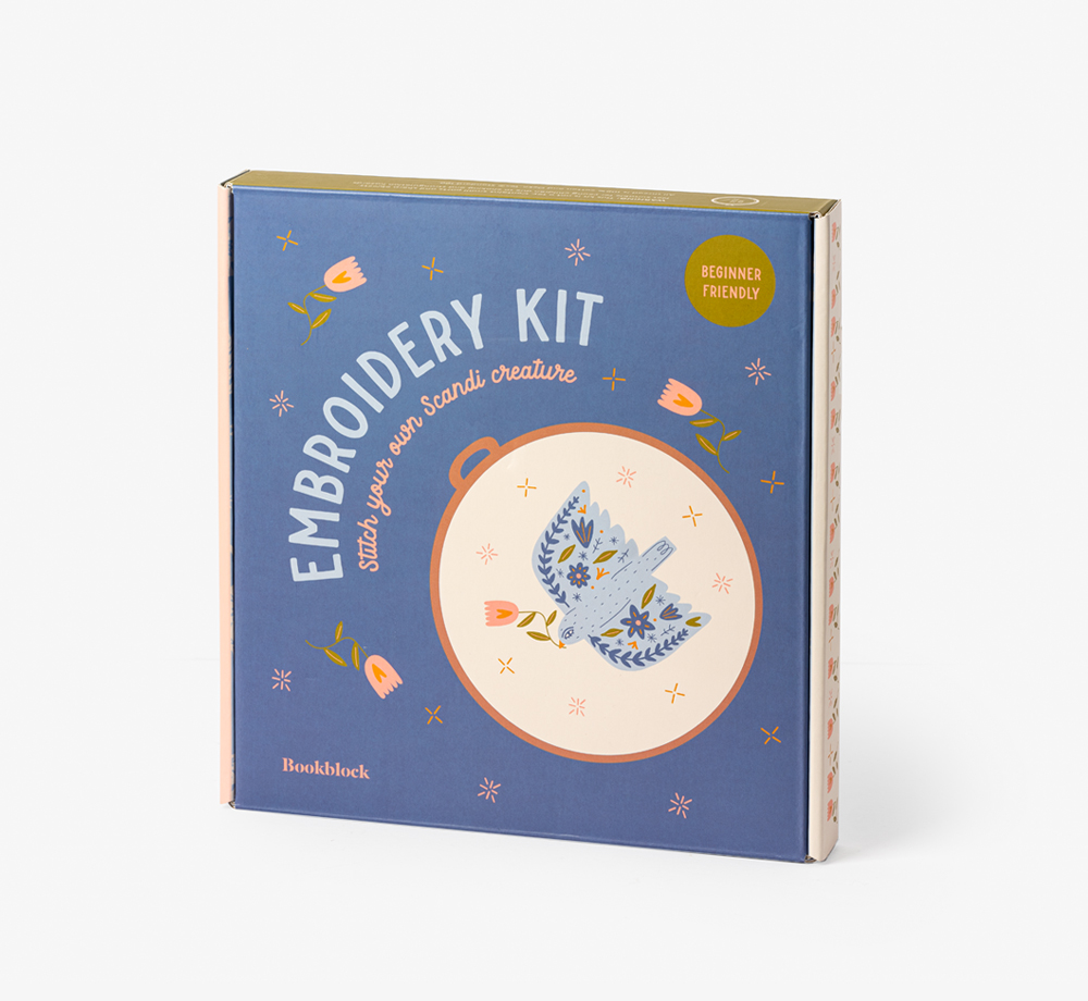 Scandi Bird Embroidery Kit by BookblockCorporate Gifts| Bookblock