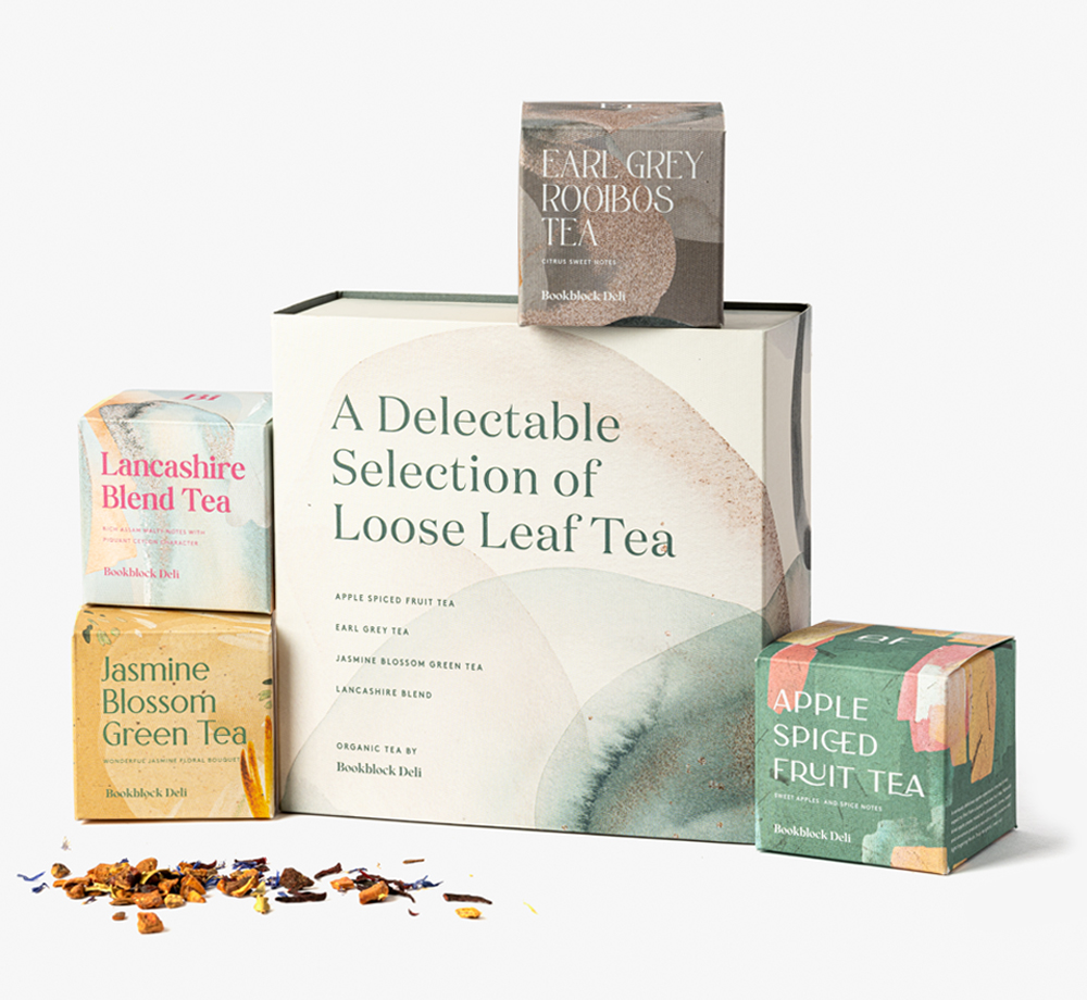 A Delectable Loose Leaf Tea Selection Box by Bookblock DeliCorporate Gifts| Bookblock