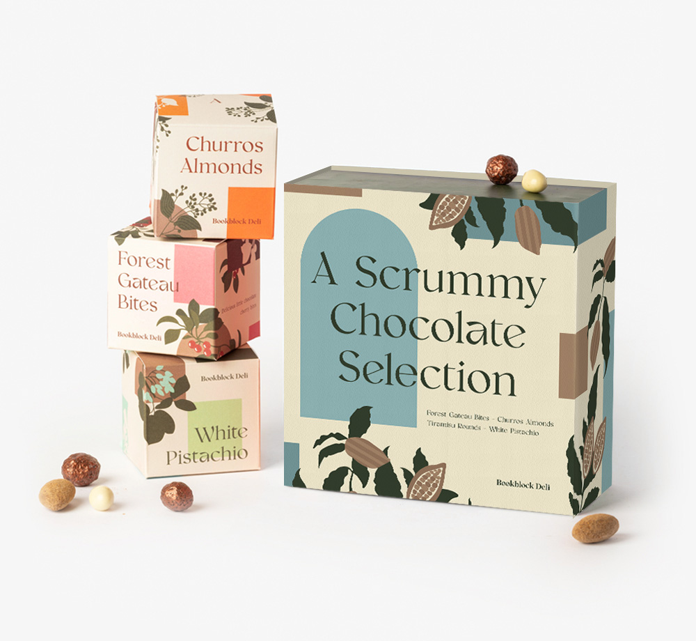 A Scrummy Chocolate Selection Box by Bookblock DeliGift Box| Bookblock