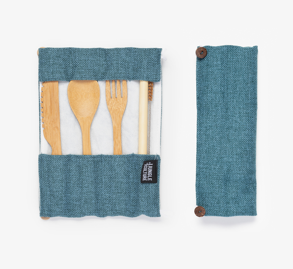 Bamboo Reusable Cutlery Set by Jungle CultureCorporate Gifts| Bookblock