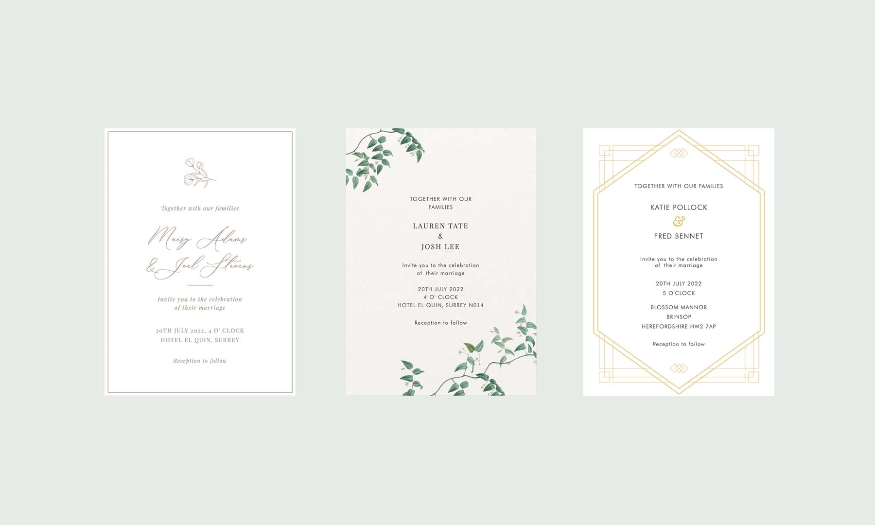 Bookblock Designers’ Picks: Elegant Wedding Invitations