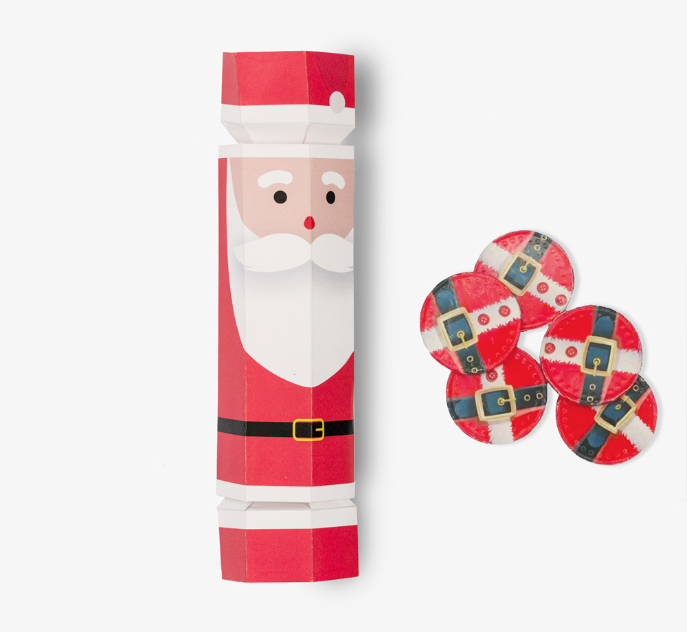 Santa Cracker with Chocolate Santa Belts by BookblockCorporate Gifts| Bookblock Santa Cracker with Chocolate Santa Belts by BookblockCorporate Gifts| Bookblock