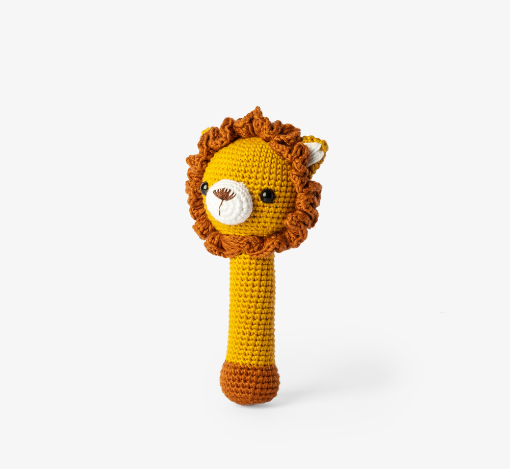 Crochet Lion Rattle by BookblockBaby & Kids| Bookblock
