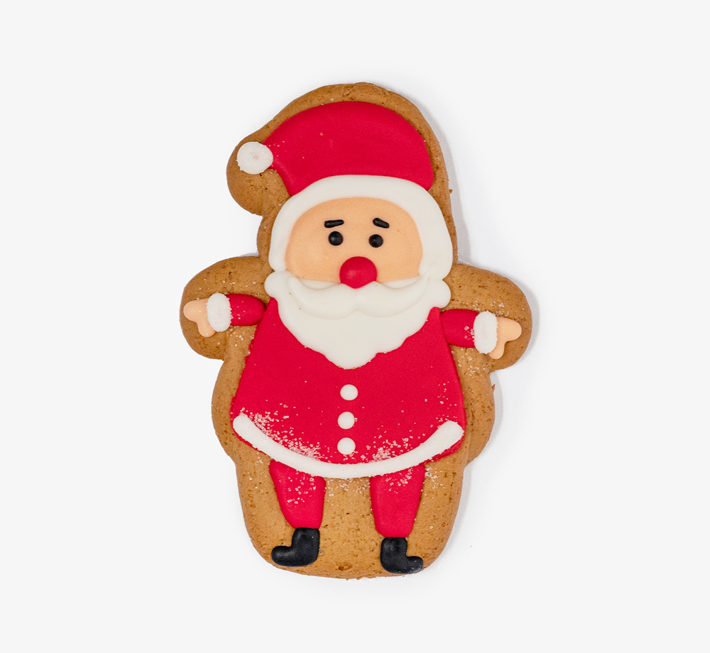 Iced Santa Gingerbread Biscuit by Original Biscuit BakersCorporate Gifts| Bookblock