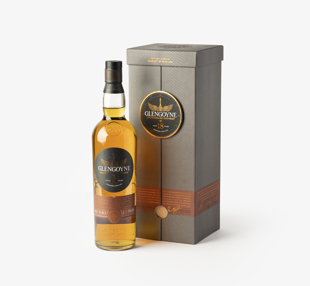 18 Year Old Highland Single Malt Scotch Whisky by GlengoyneCorporate Gifts| Bookblock
