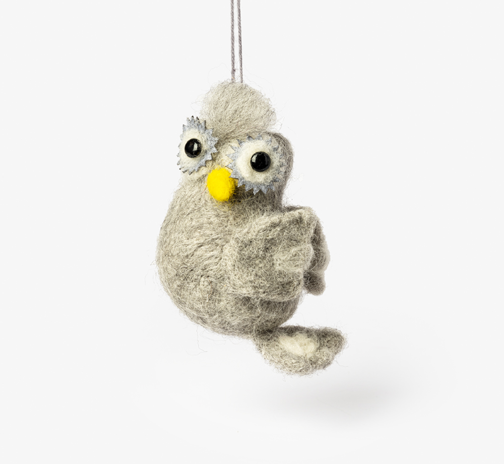 Wool Owl Decoration by BookblockHome| Bookblock