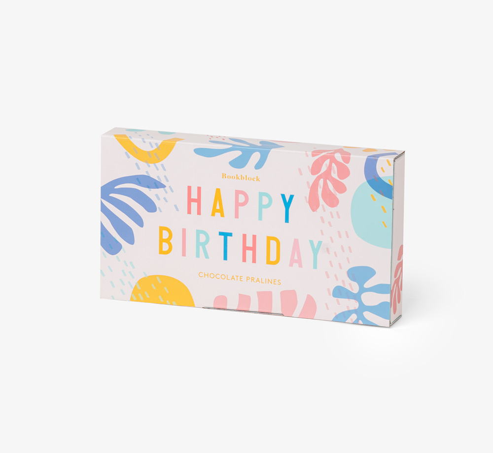 Happy Birthday Praline Chocolate Box by BookblockGift Box| Bookblock