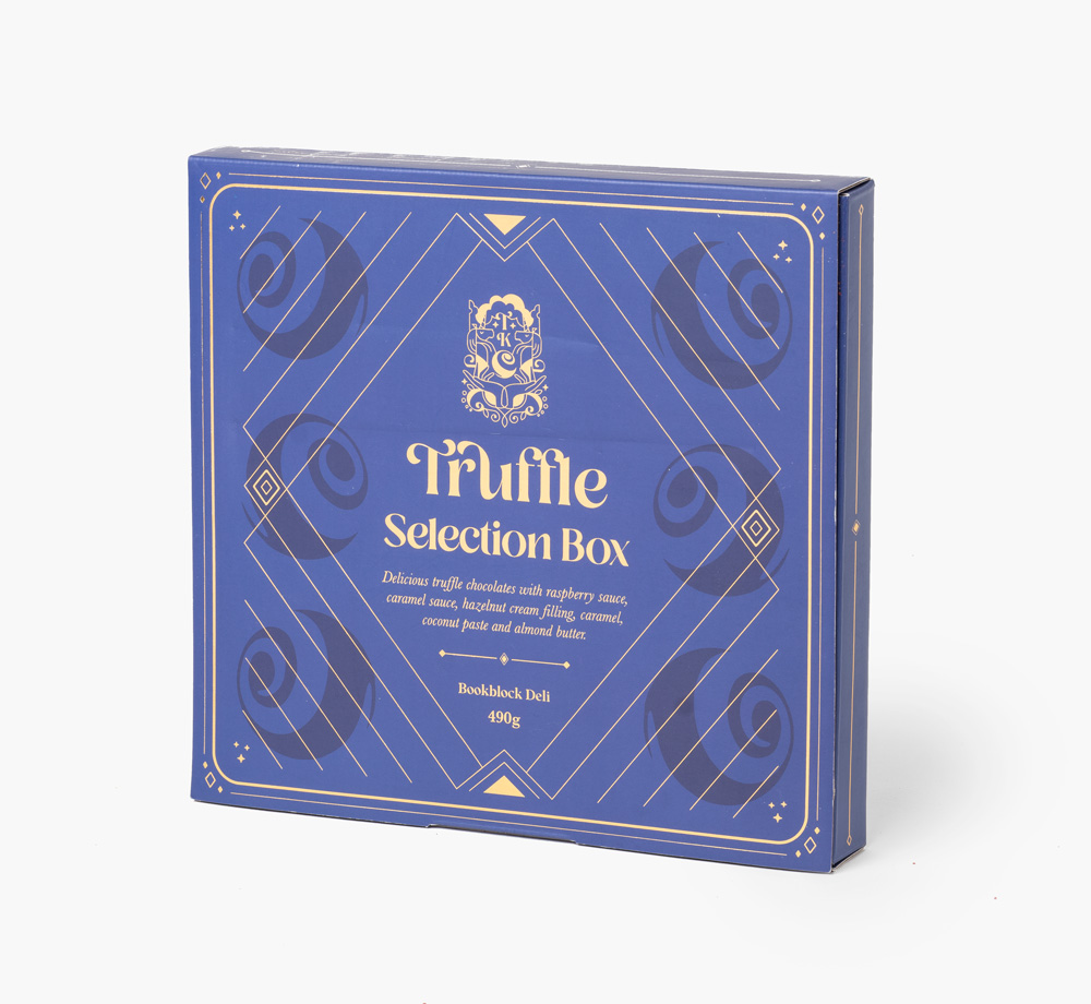 Luxurious Selection of 36 Truffles by Bookblock DeliGift Box| Bookblock