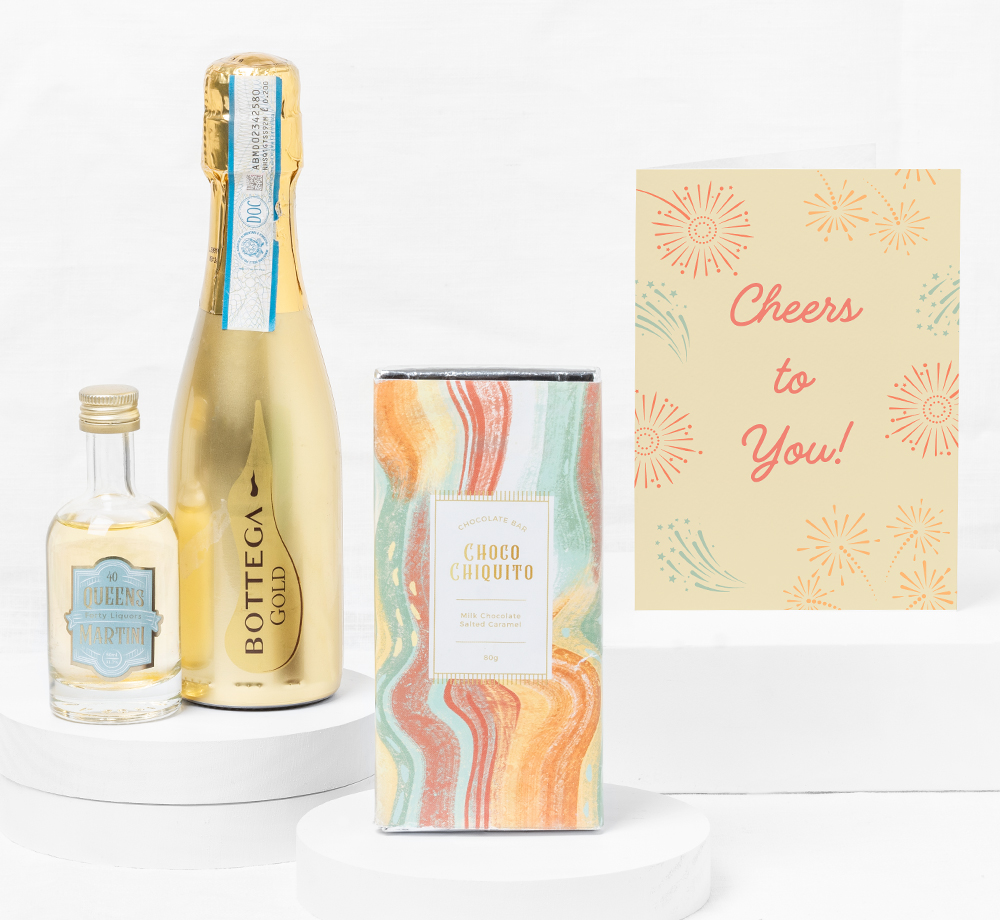 Cheers To You!’ Congratulations Gift Set by BookblockGift Box| Bookblock