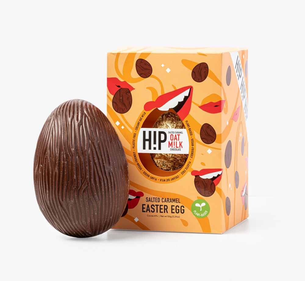Salted Caramel Oat Milk Chocolate Easter Egg by H!PEat & Drink| Bookblock