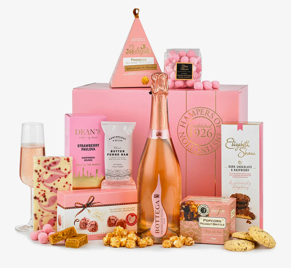 Luxury Rose Prosecco Gift Box by The Classic Hamper Co.Ladies| Bookblock