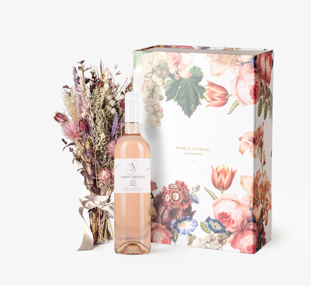 Rosé and Nigella ‘Wine & Flowers’ by Wine & FlowersGift Box| Bookblock Rosé and Nigella ‘Wine & Flowers’ by Wine & FlowersGift Box| Bookblock