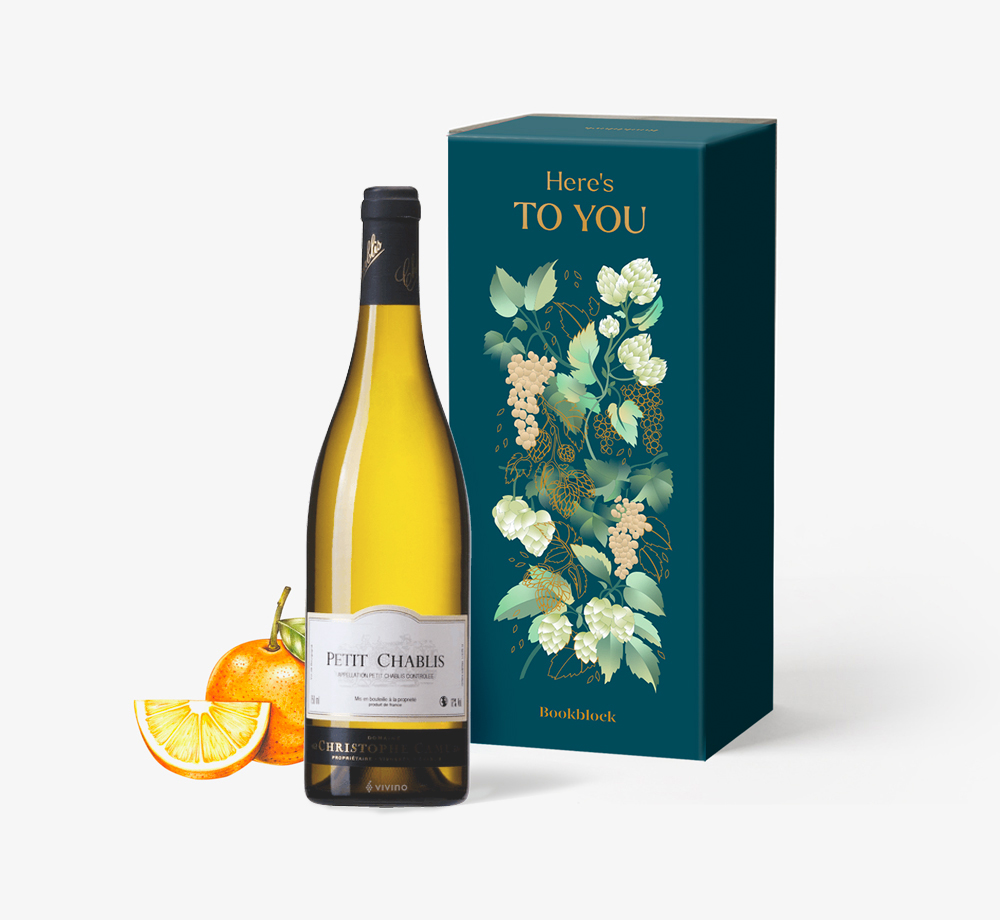 2019 Petit Chablis 75cl by Christophe CamuGift Box| Bookblock 2019 Petit Chablis 75cl by Christophe CamuGift Box| Bookblock