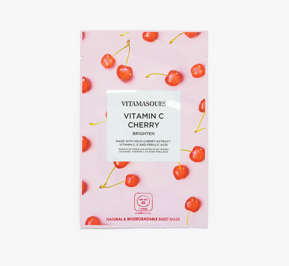 Vitamin C Cherry Brightening Sheet Mask by VitamasquesPamper| Bookblock