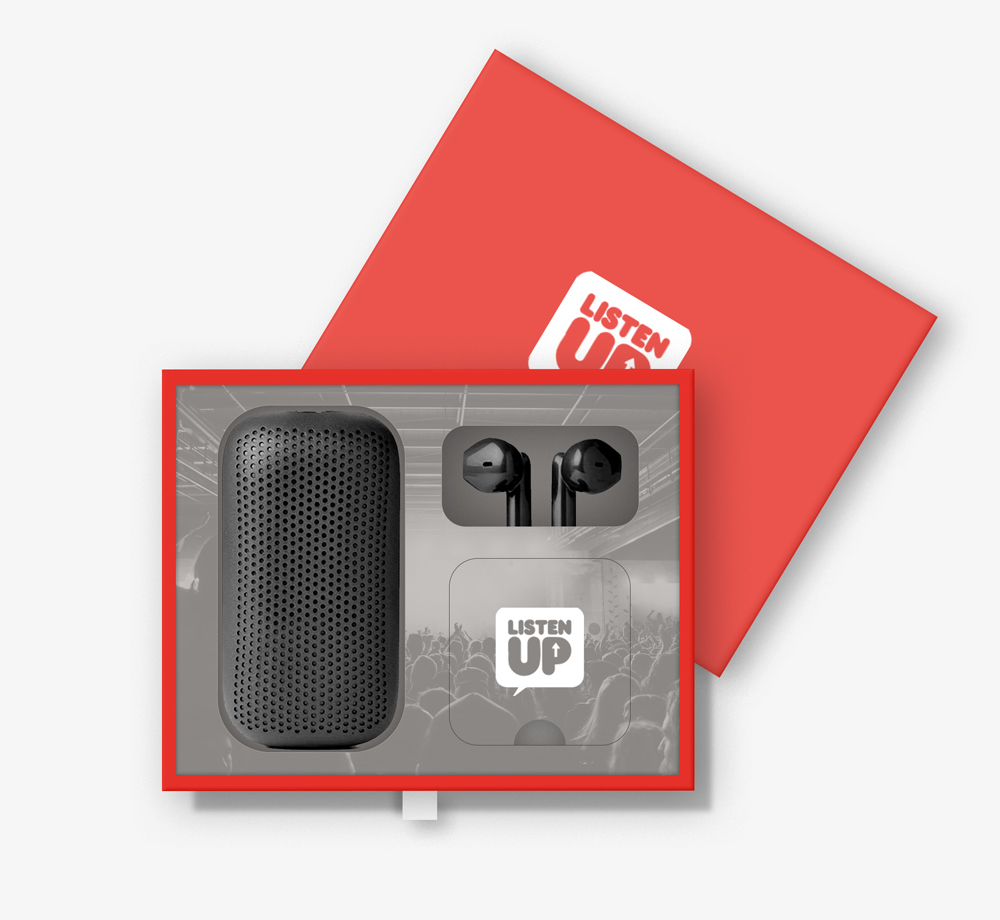 Speakerbuds Gift Box by Refund – May 10, 2022 @ 11:46 AMCorporate Gifts| Bookblock