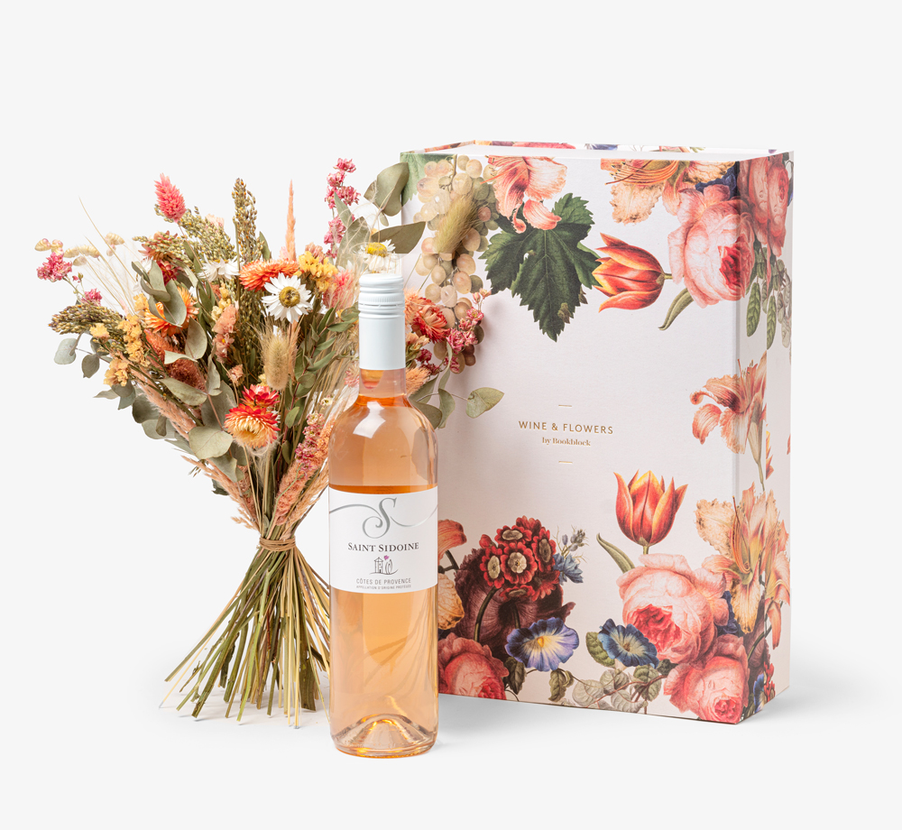 Celebration ‘Wine & Flowers’ by Wine & FlowersGift Box| Bookblock