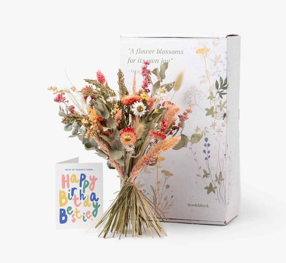 Birthday Large Dried Flower Bouquet by Bookblock FloristsCorporate Gifts| Bookblock
