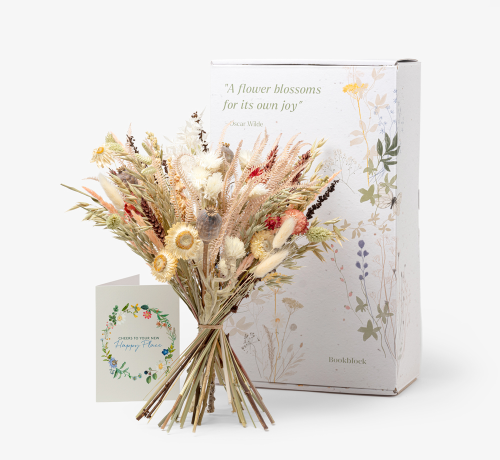 New Home Large Dried Flower Bouquet by Bookblock FloristsGift Box| Bookblock