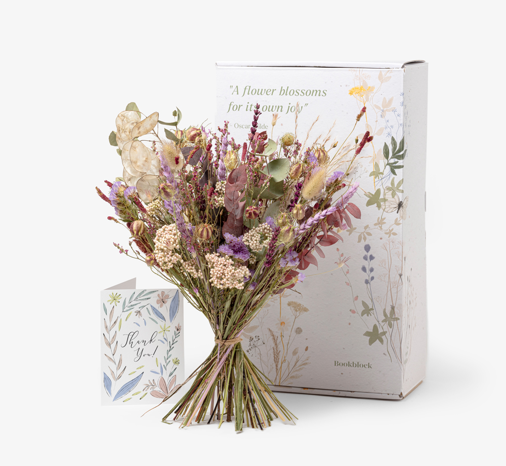 Thank You Large Dried Flower Bouquet by Bookblock FloristsCorporate Gifts| Bookblock