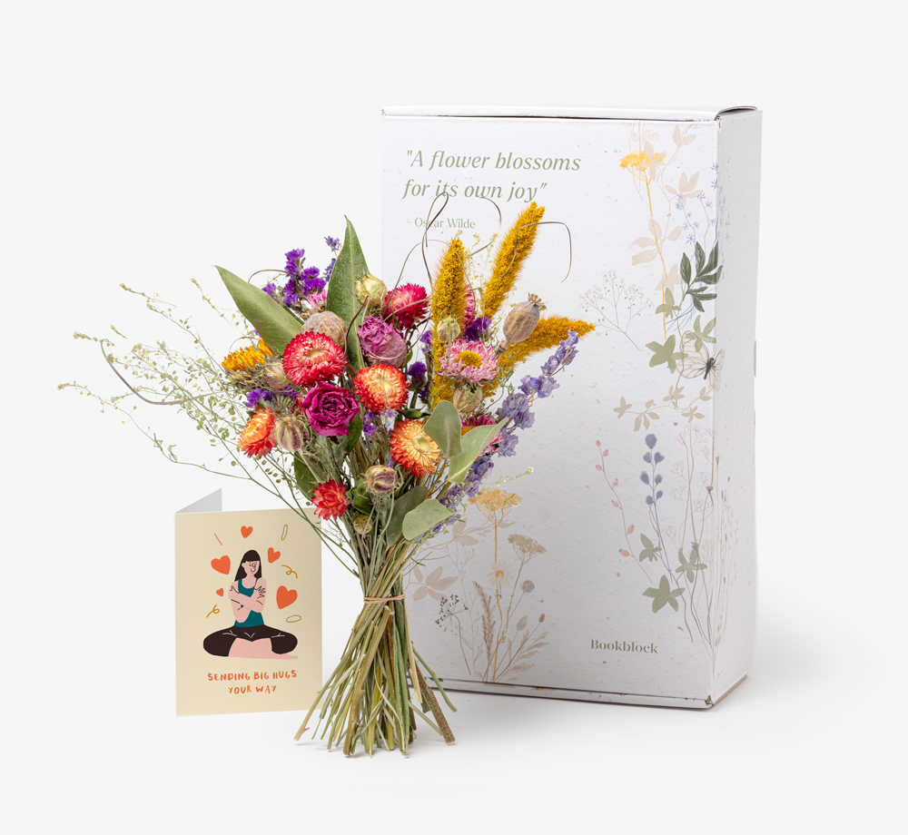 Thinking of You Large Dried Flower Bouquet by Bookblock FloristsGift Box| Bookblock