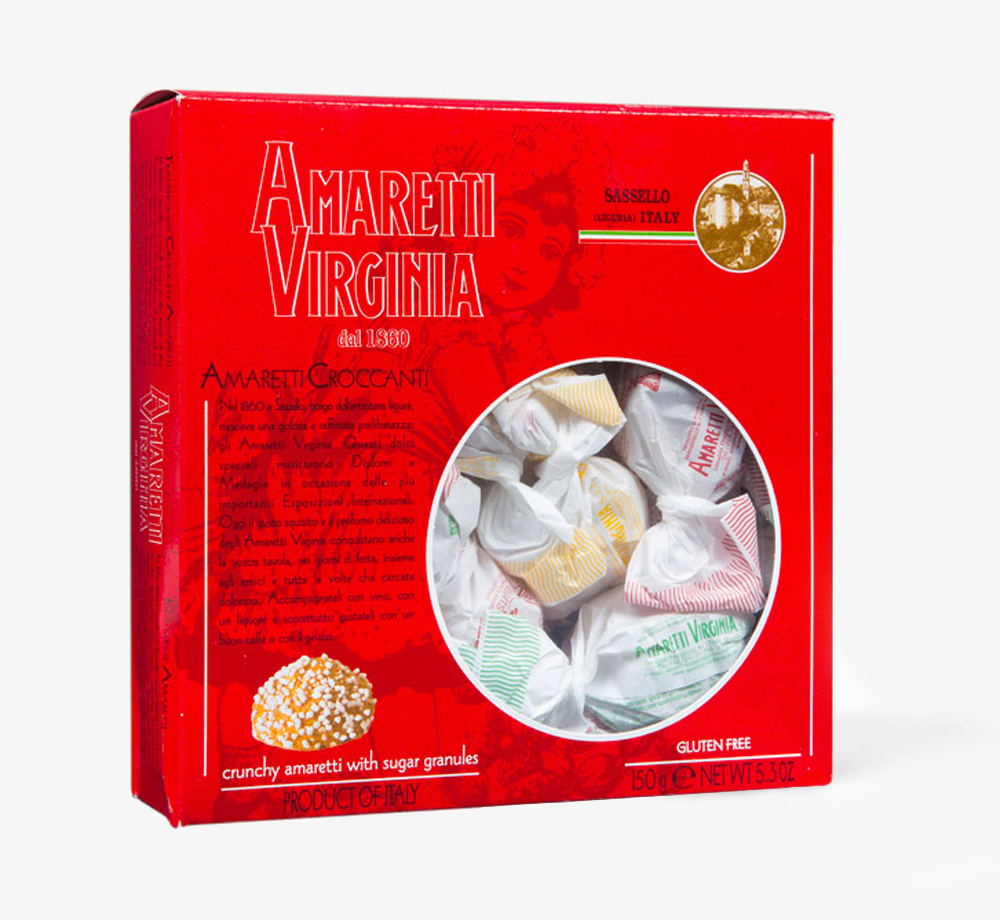 Crunchy Amaretti 150g by Amaretti VirginiaCorporate Gifts| Bookblock