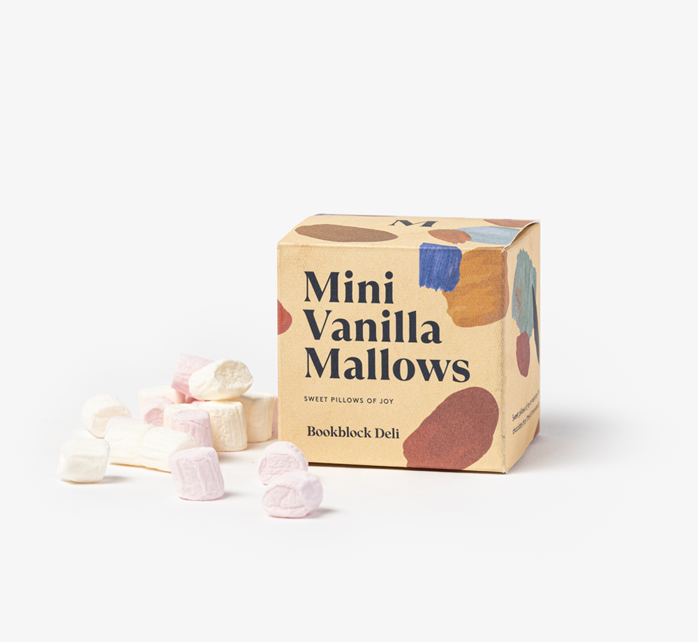 Mini Vanilla Mallows by Bookblock DeliCorporate Gifts| Bookblock