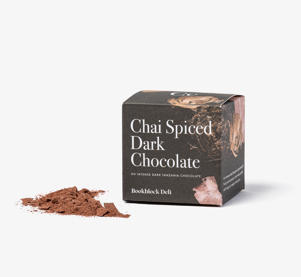 Chai Spiced Dark Drinking Chocolate by Bookblock DeliCorporate Gifts| Bookblock