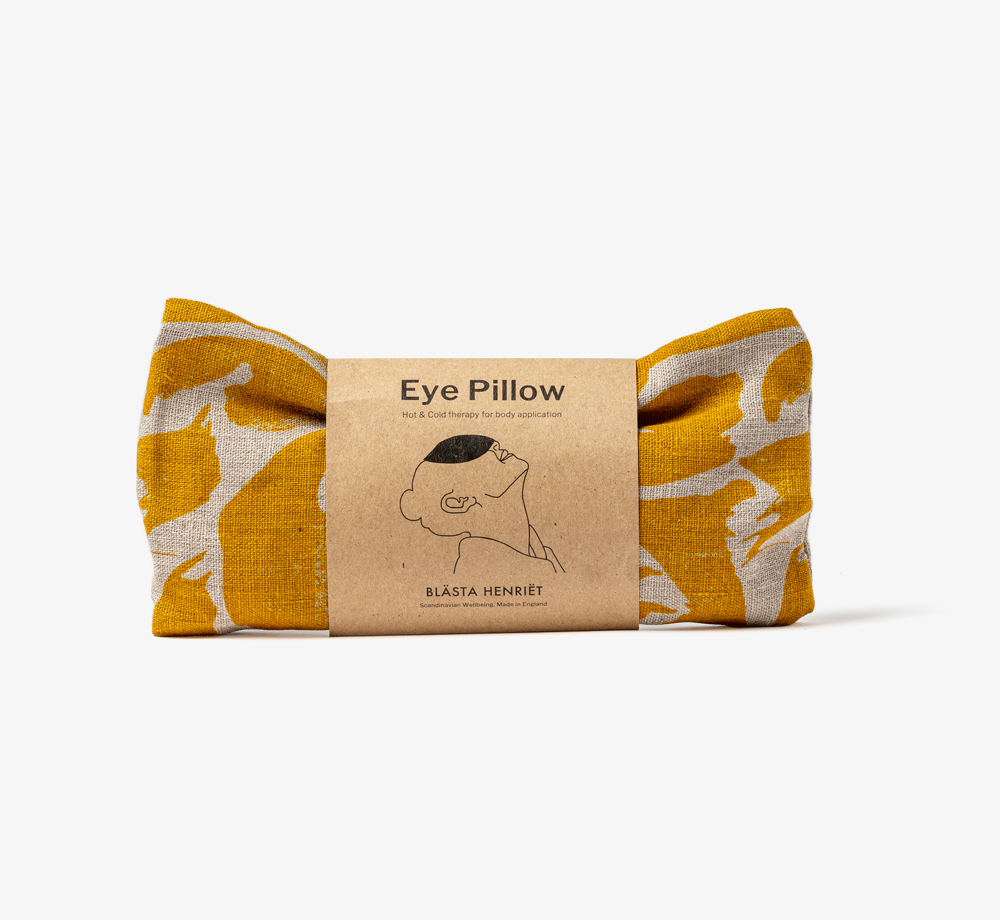 Linen Eye Pillow – Yellow Creatures by Blasta HenrietCorporate Gifts| Bookblock