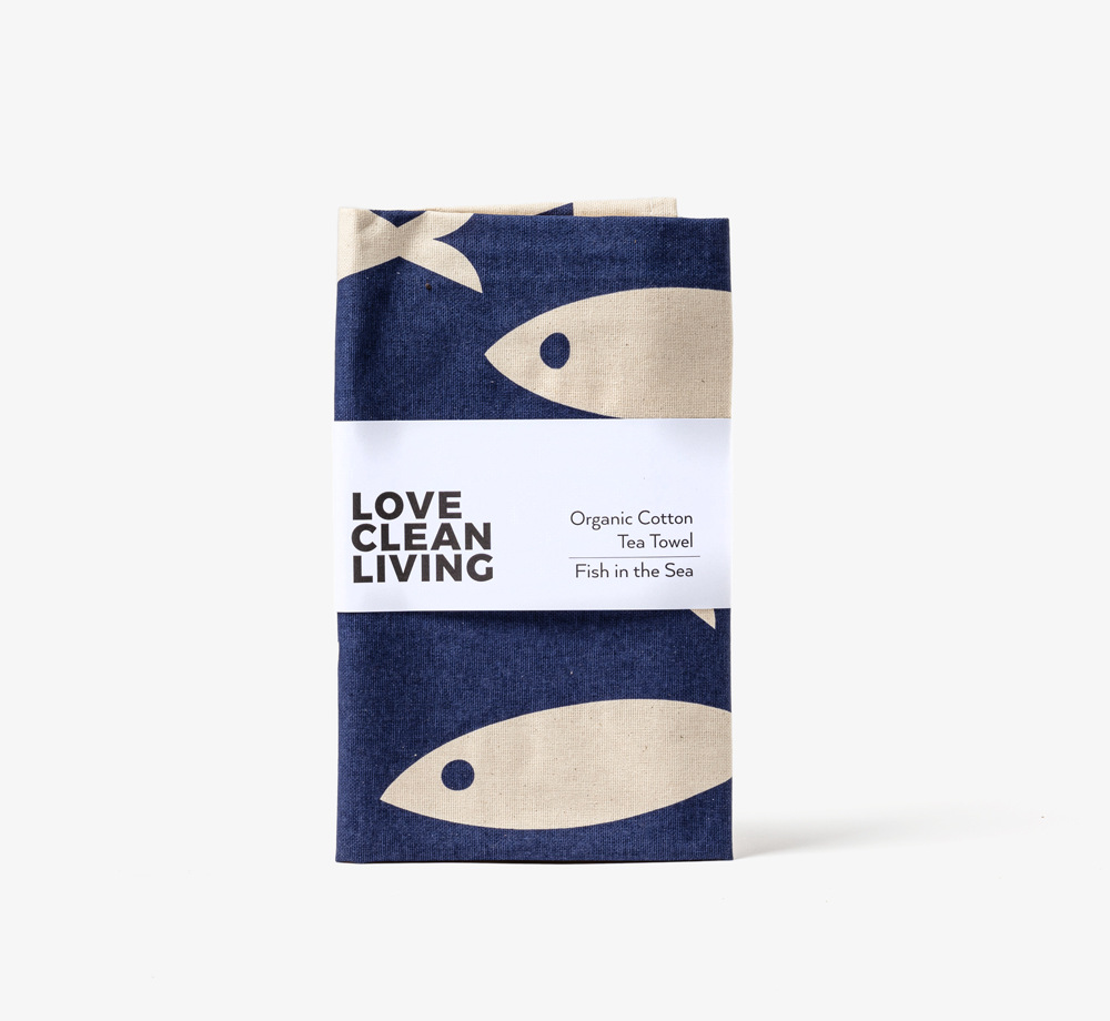 Fish in the Sea Organic Cotton Tea Towel by LigaCorporate Gifts| Bookblock