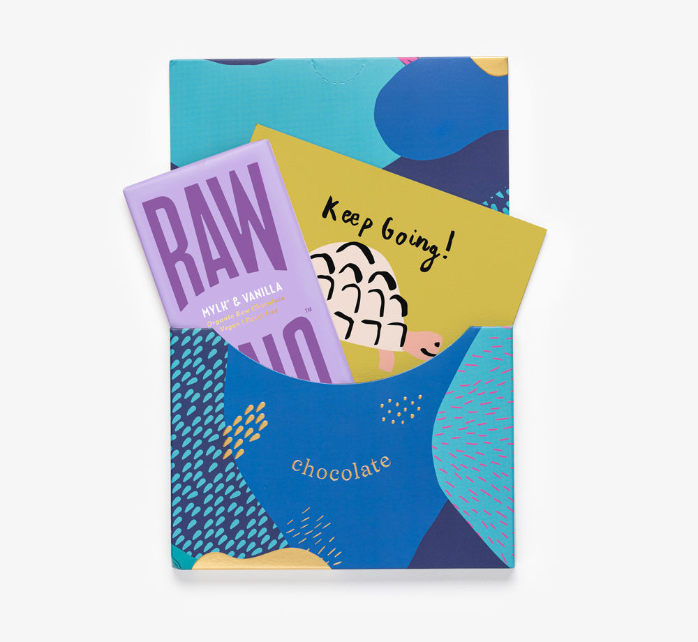 Chocolate & A Card Set – Mylk & Vanilla by BookblockGift Box| Bookblock