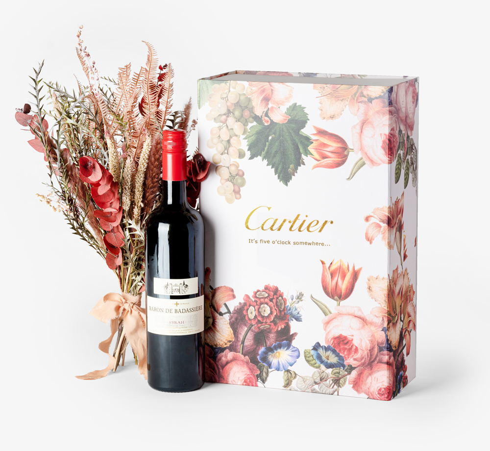 Wine Flowers Set Corporate Gifts WorkSends